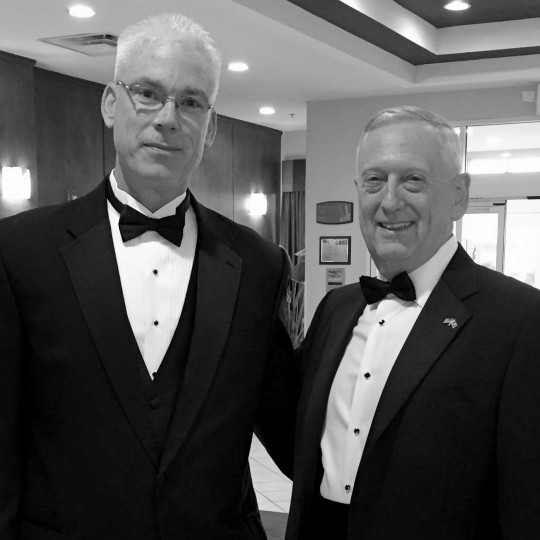 Cpl. Beddoe with Gen. "Mad Dog" Mattis