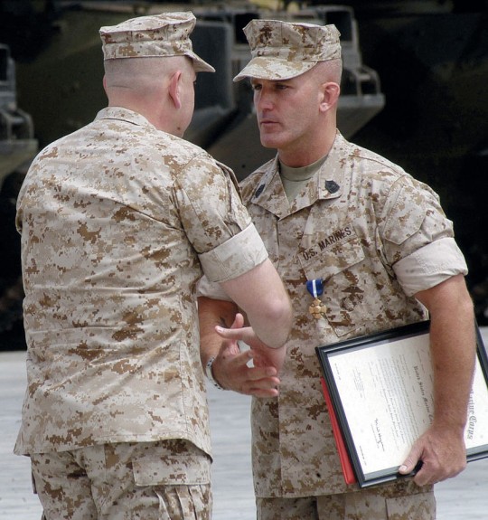 In May of 2006, Brad Kasal was awarded the Navy Cross for extraordinary heroism