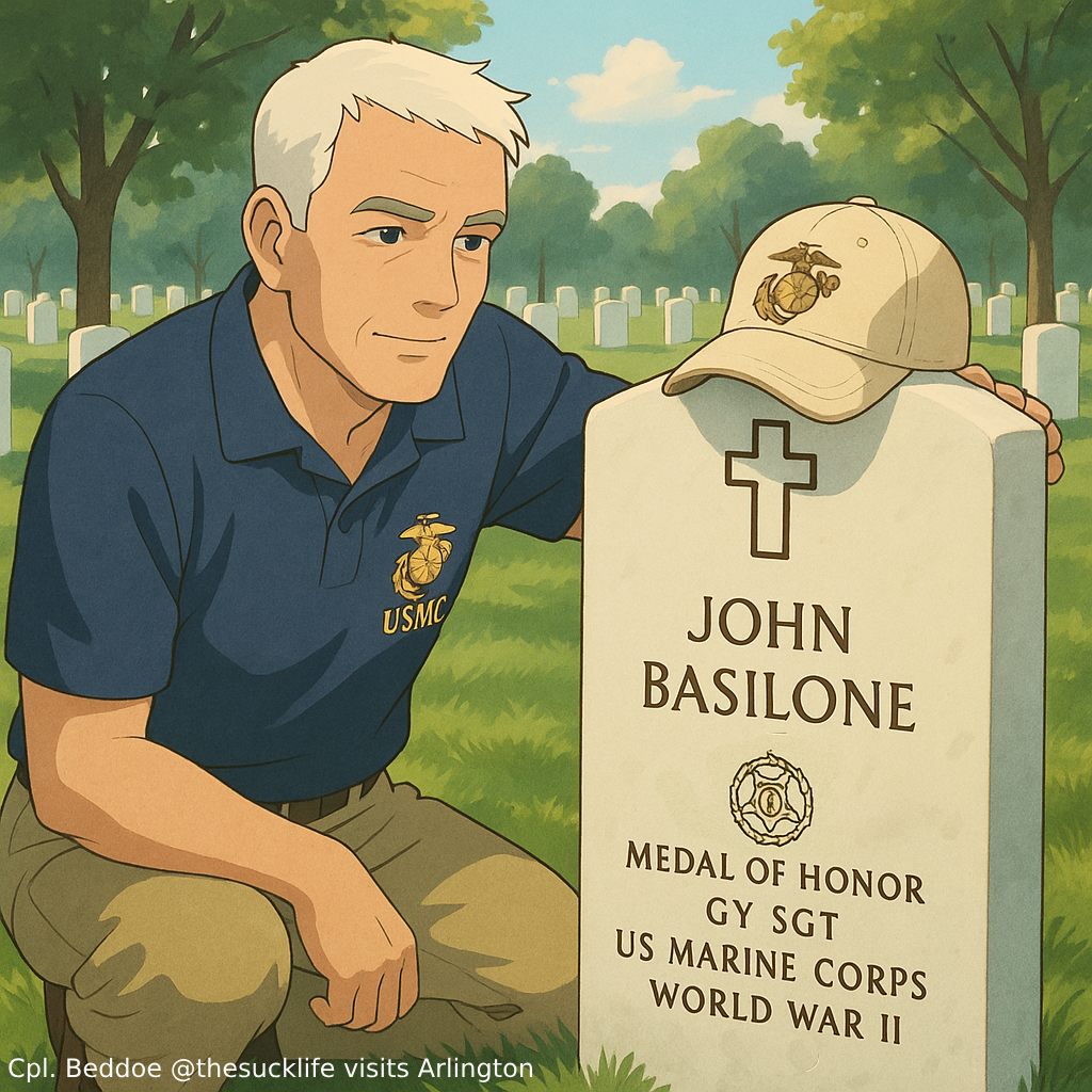 Cpl Beddoe At Arlington